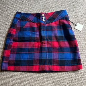 Francesca’s plaid mini skirt, size M